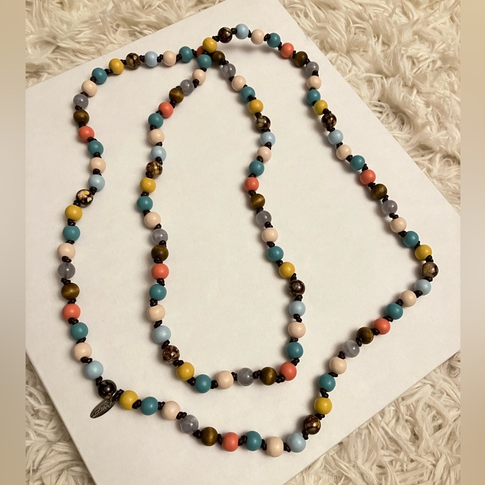 Colorful Beaded Necklace by Plunder